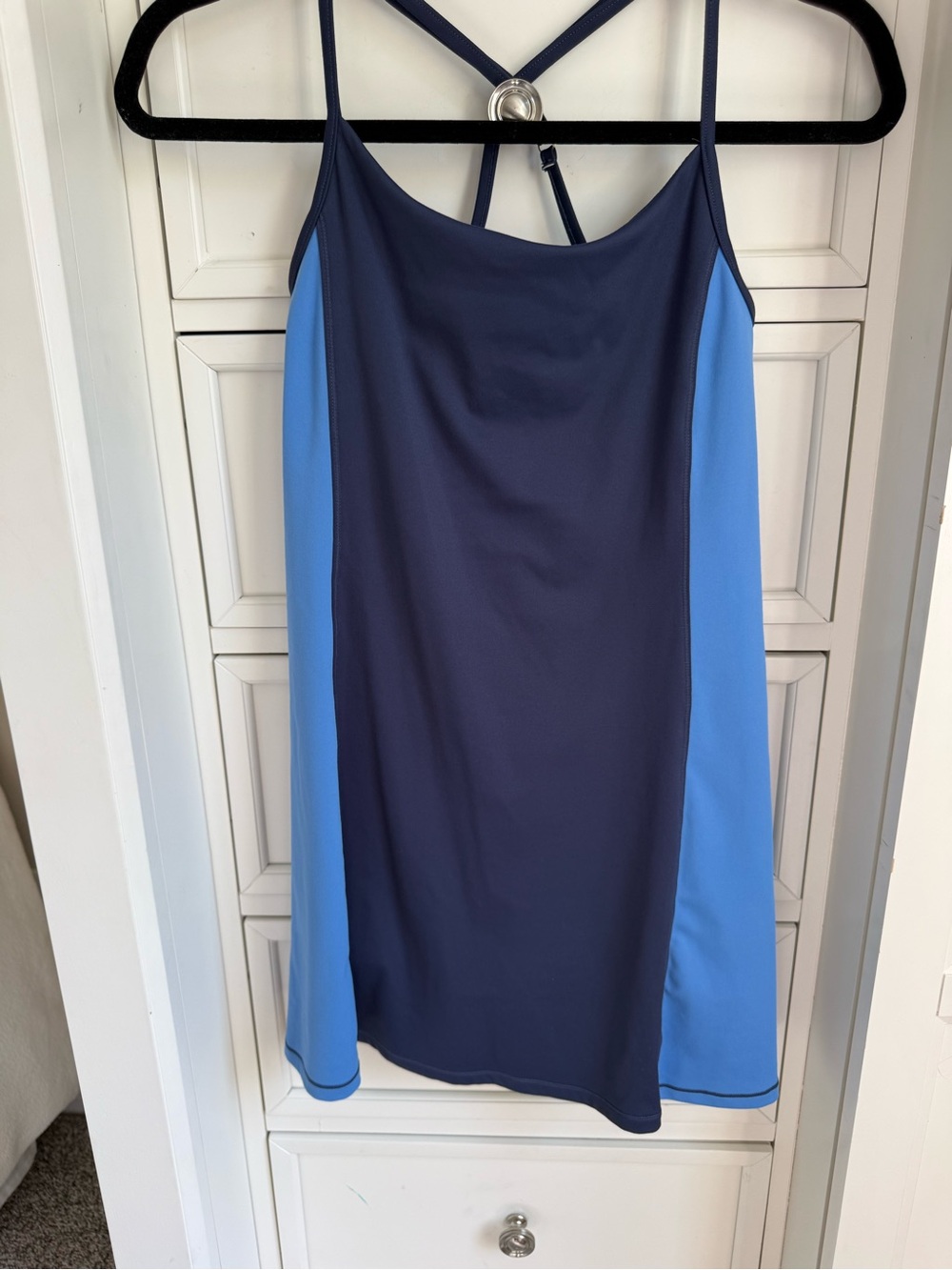 WILO Navy and Light Blue Colorblock Dress
